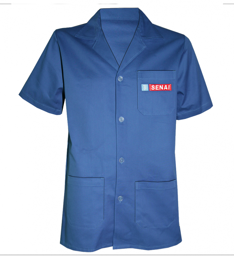 uniforme senai azul